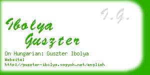 ibolya guszter business card